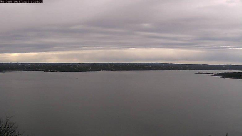 Lake Travis webcam, December 13, 2015 9:35 AM CT