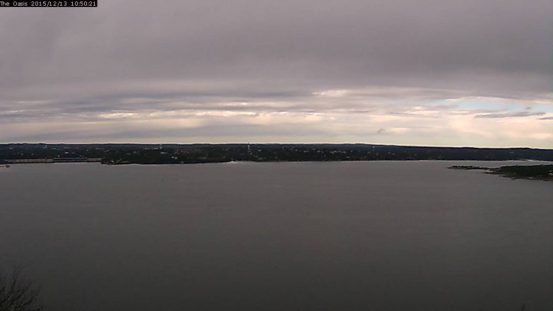 Lake Travis webcam, December 13, 2015 9:55 AM CT