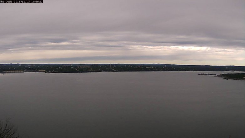 Lake Travis webcam, December 13, 2015 10:05 AM CT