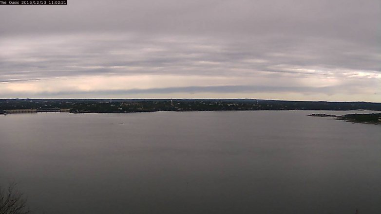 Lake Travis webcam, December 13, 2015 10:10 AM CT