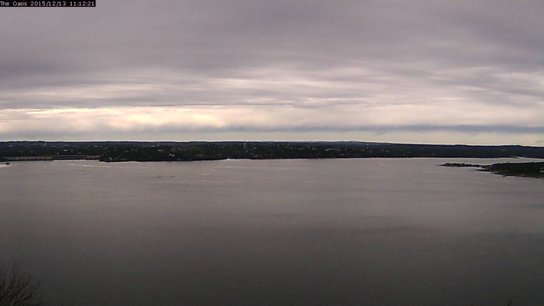 Lake Travis webcam, December 13, 2015 10:20 AM CT