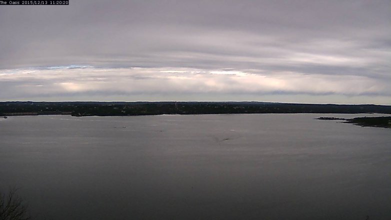 Lake Travis webcam, December 13, 2015 10:25 AM CT