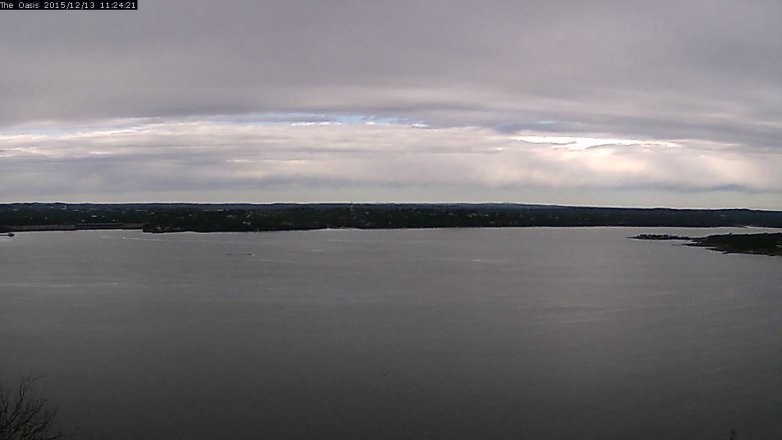 Lake Travis webcam, December 13, 2015 10:30 AM CT