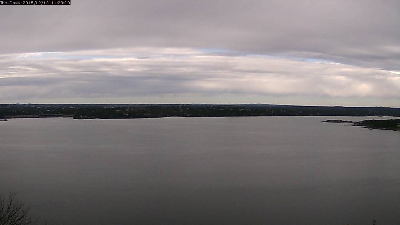 Lake Travis webcam, December 13, 2015 10:35 AM CT