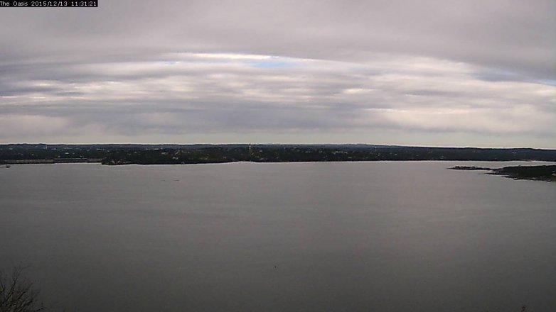 Lake Travis webcam, December 13, 2015 10:40 AM CT