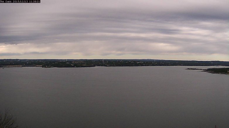 Lake Travis webcam, December 13, 2015 10:45 AM CT