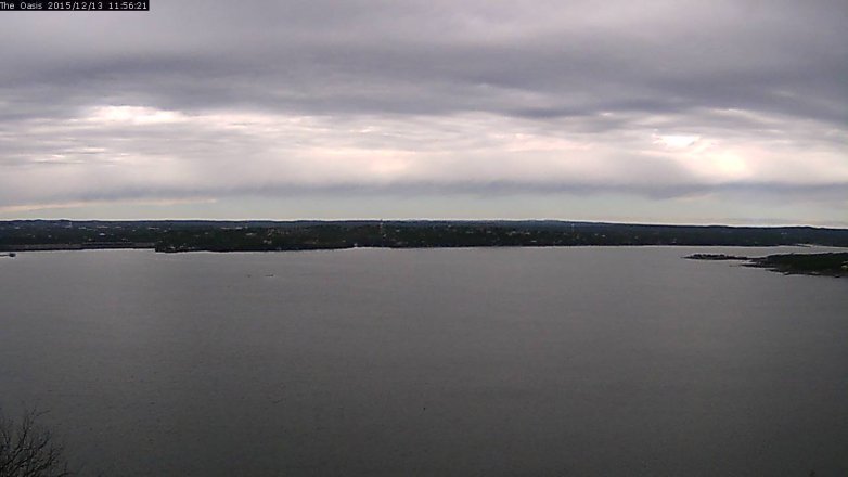 Lake Travis webcam, December 13, 2015 11:05 AM CT