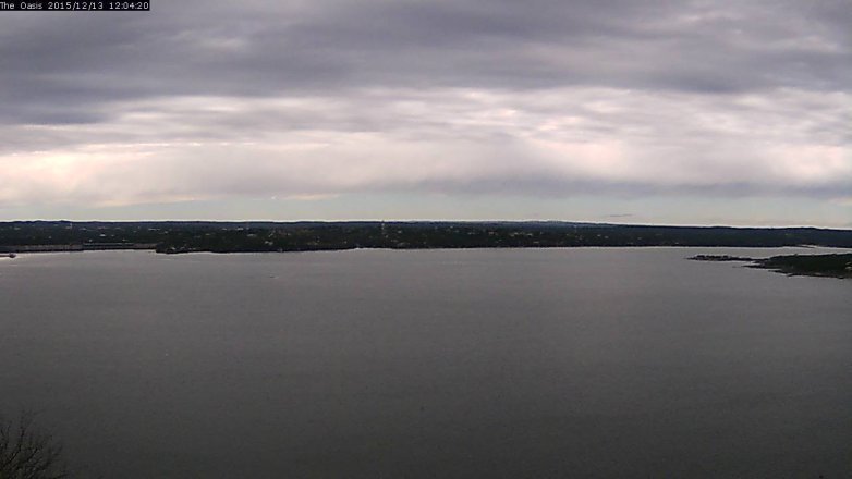 Lake Travis webcam, December 13, 2015 11:10 AM CT