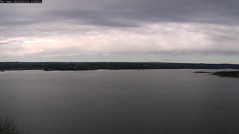 Lake Travis webcam, December 13, 2015 11:15 AM CT