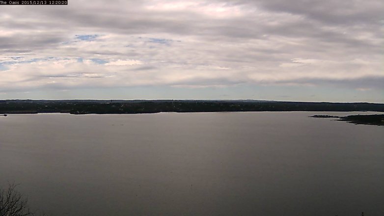 Lake Travis webcam, December 13, 2015 11:25 AM CT