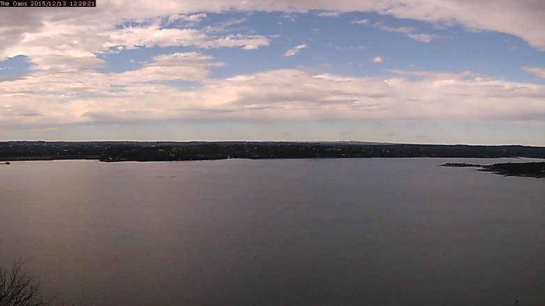 Lake Travis webcam, December 13, 2015 11:35 AM CT