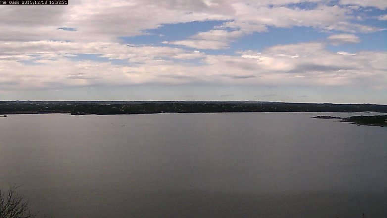 Lake Travis webcam, December 13, 2015 11:40 AM CT