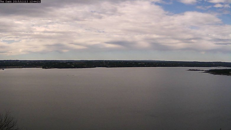 Lake Travis webcam, December 13, 2015 11:50 AM CT