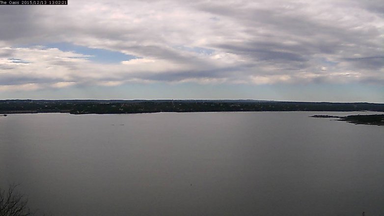 Lake Travis webcam, December 13, 2015 12:10 PM CT