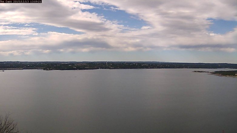Lake Travis webcam, December 13, 2015 12:15 PM CT