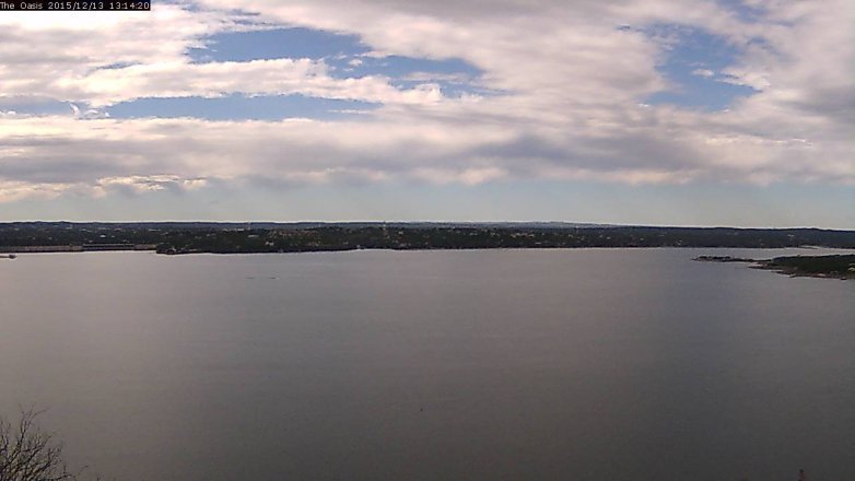 Lake Travis webcam, December 13, 2015 12:20 PM CT