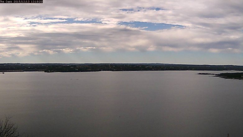Lake Travis webcam, December 13, 2015 12:25 PM CT