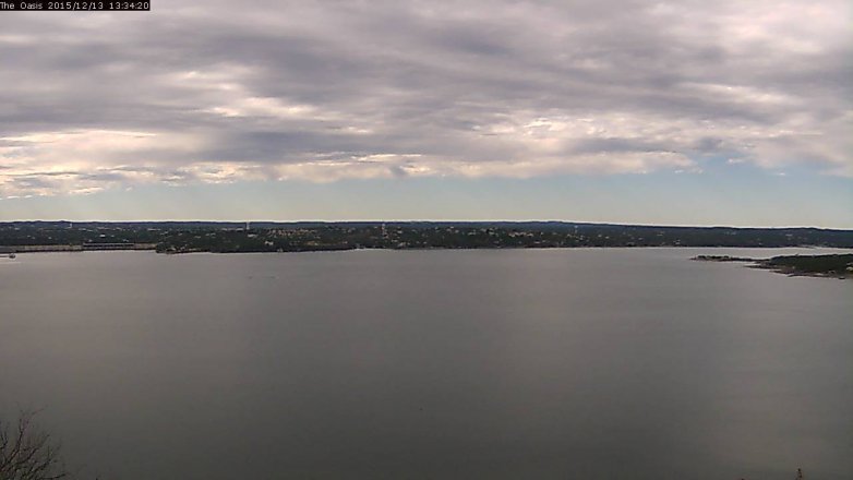 Lake Travis webcam, December 13, 2015 12:40 PM CT