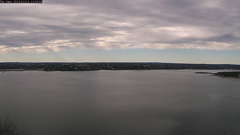 Lake Travis webcam, December 13, 2015 12:50 PM CT
