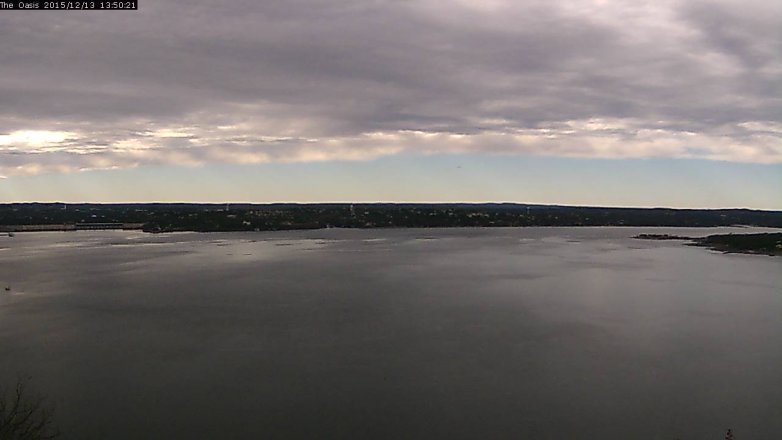 Lake Travis webcam, December 13, 2015 12:55 PM CT