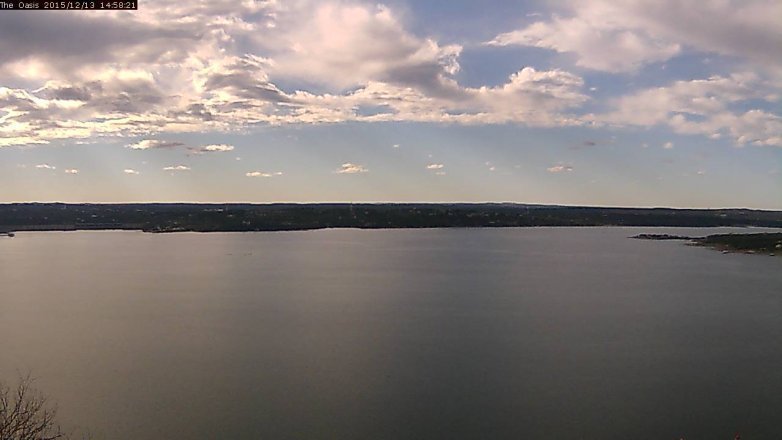 Lake Travis webcam, December 13, 2015 2:05 PM CT