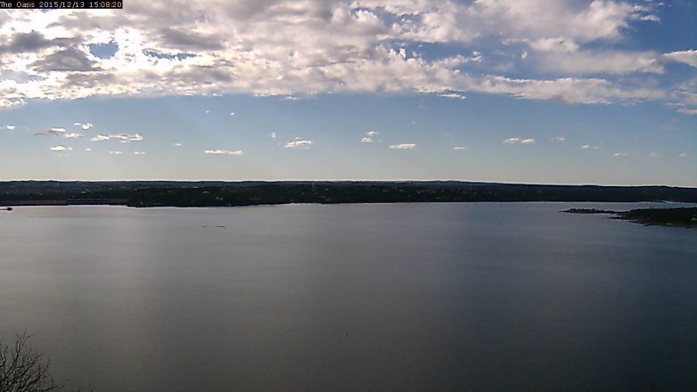 Lake Travis webcam, December 13, 2015 2:15 PM CT