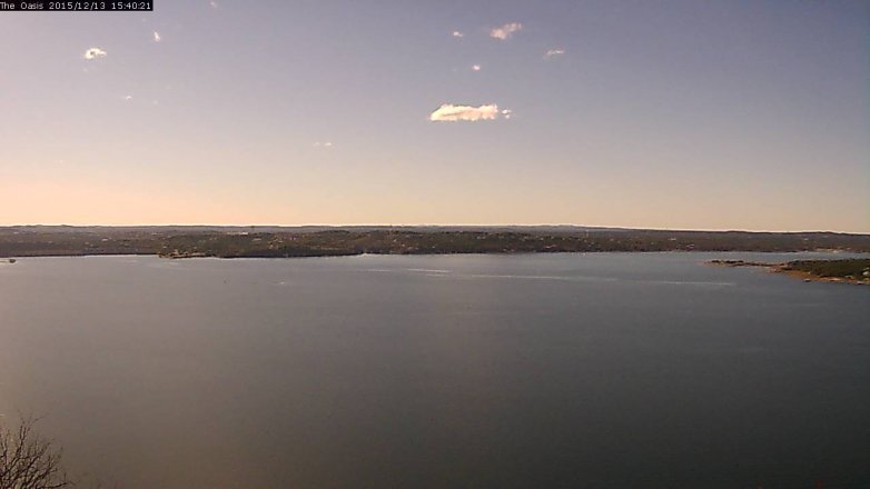 Lake Travis webcam, December 13, 2015 2:45 PM CT