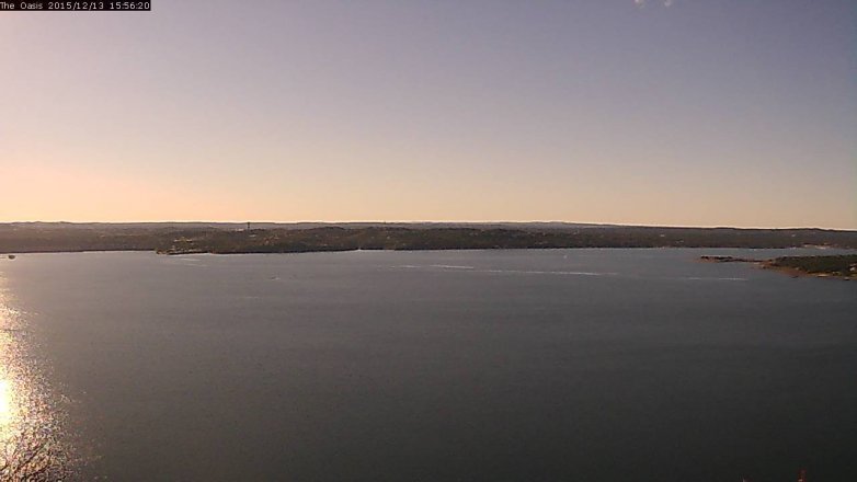 Lake Travis webcam, December 13, 2015 3:00 PM CT