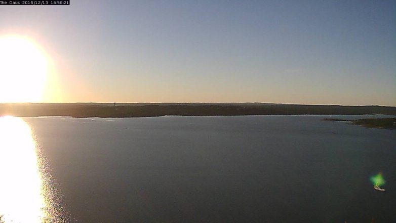 Lake Travis webcam, December 13, 2015 4:05 PM CT