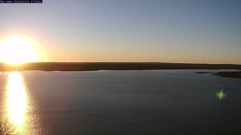Lake Travis webcam, December 13, 2015 4:25 PM CT
