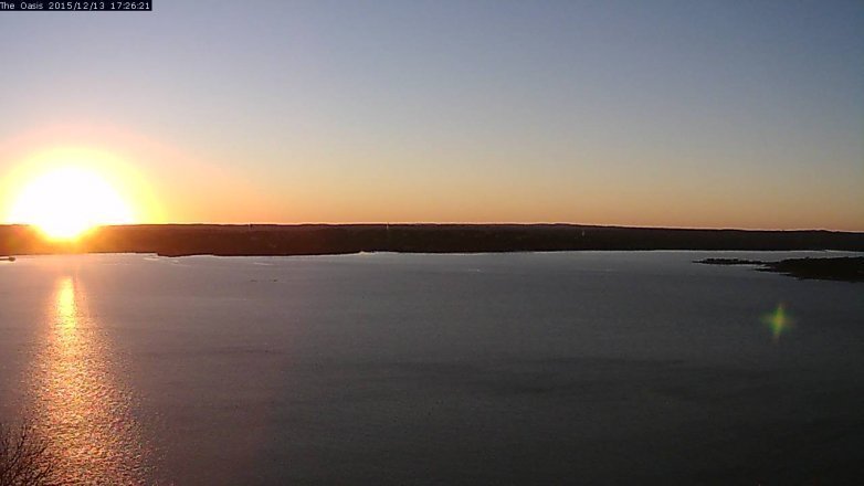 Lake Travis webcam, December 13, 2015 4:35 PM CT