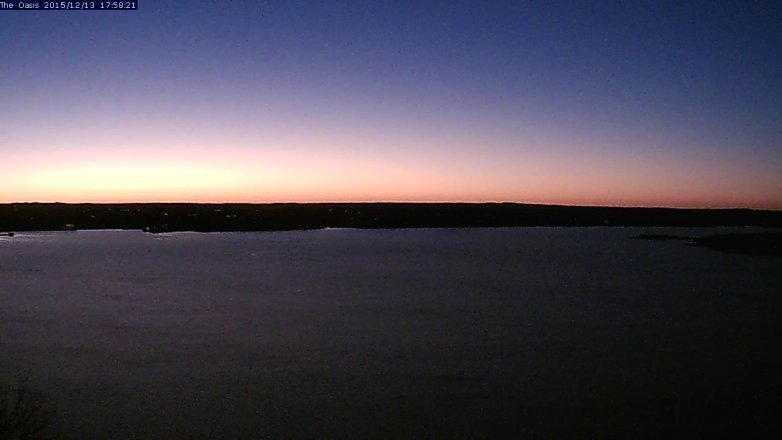 Lake Travis webcam, December 13, 2015 5:05 PM CT
