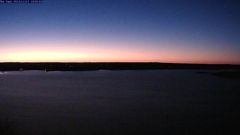 Lake Travis webcam, December 13, 2015 5:10 PM CT