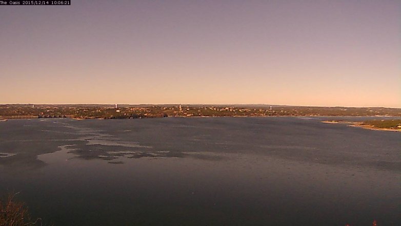 Lake Travis webcam, December 14, 2015 9:15 AM CT
