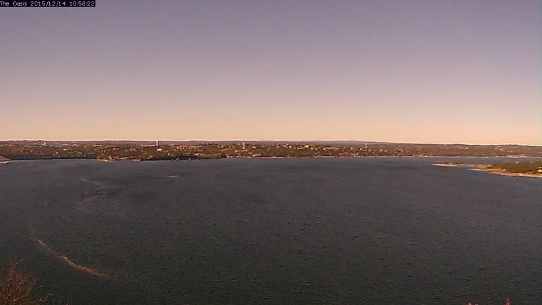 Lake Travis webcam, December 14, 2015 10:05 AM CT