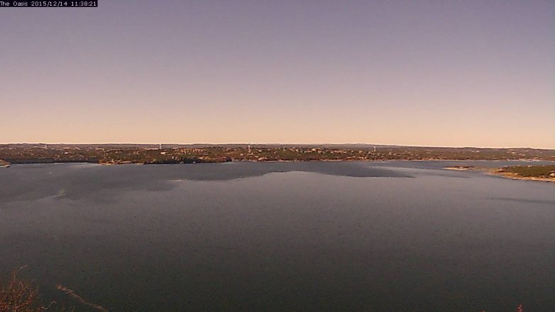 Lake Travis webcam, December 14, 2015 10:45 AM CT