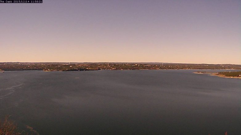 Lake Travis webcam, December 14, 2015 11:05 AM CT
