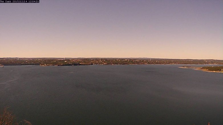 Lake Travis webcam, December 14, 2015 11:10 AM CT