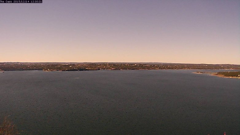 Lake Travis webcam, December 14, 2015 11:35 AM CT