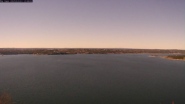 Lake Travis webcam, December 14, 2015 11:55 AM CT