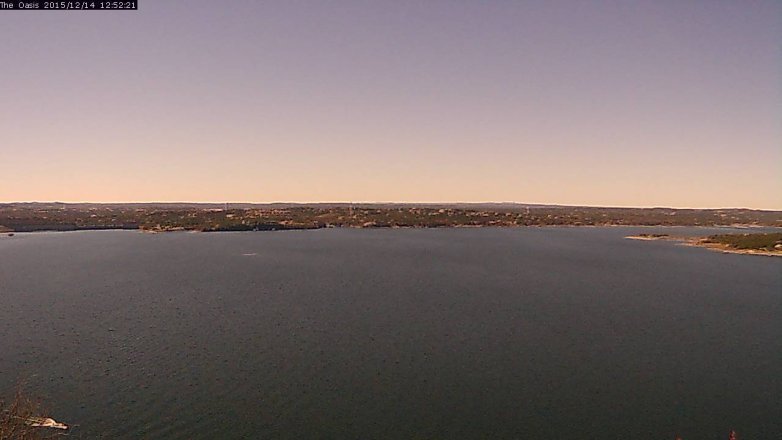 Lake Travis webcam, December 14, 2015 12:00 PM CT