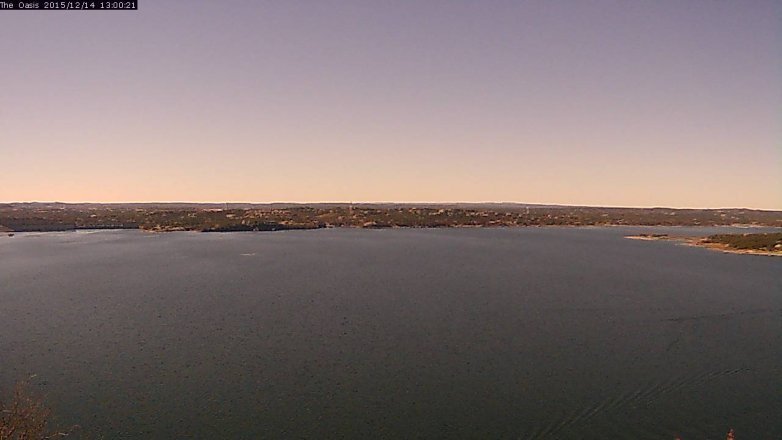 Lake Travis webcam, December 14, 2015 12:05 PM CT