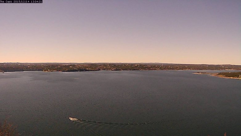 Lake Travis webcam, December 14, 2015 12:10 PM CT