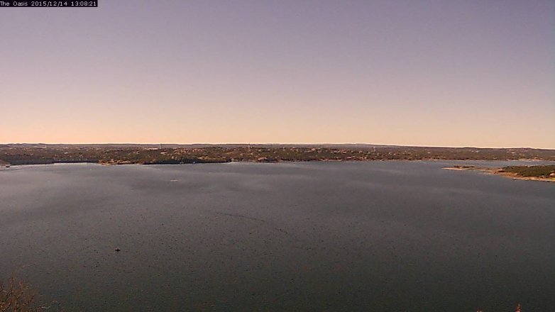 Lake Travis webcam, December 14, 2015 12:15 PM CT