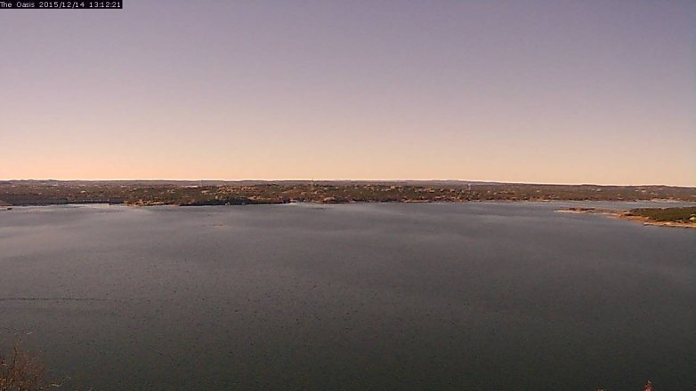Lake Travis webcam, December 14, 2015 12:20 PM CT