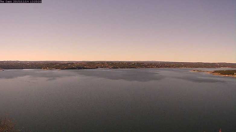Lake Travis webcam, December 14, 2015 12:25 PM CT