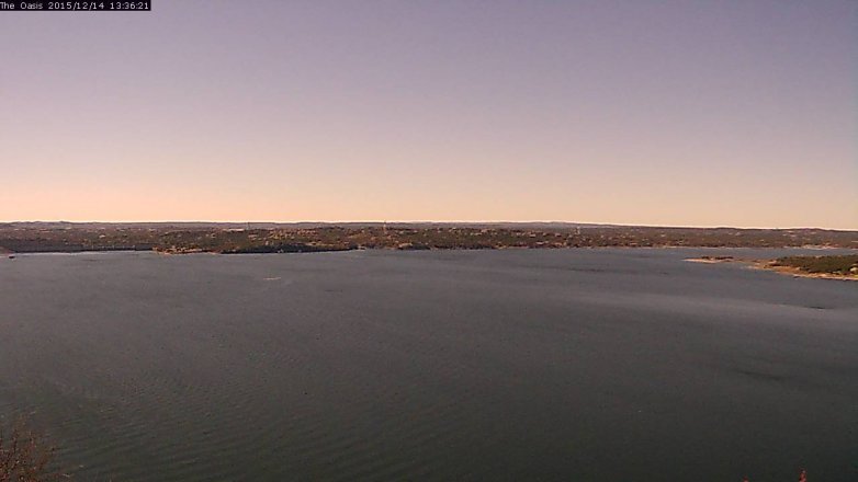 Lake Travis webcam, December 14, 2015 12:45 PM CT
