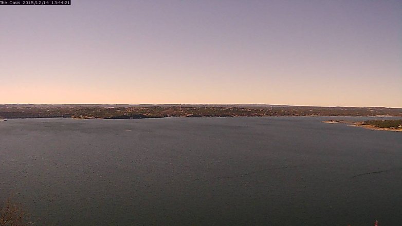 Lake Travis webcam, December 14, 2015 12:50 PM CT