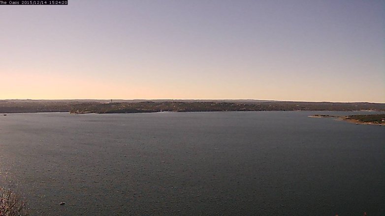 Lake Travis webcam, December 14, 2015 2:30 PM CT