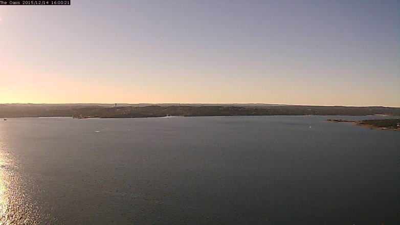 Lake Travis webcam, December 14, 2015 3:05 PM CT